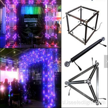 Geometrijski aluminijast RGB LED 3D trikotnik